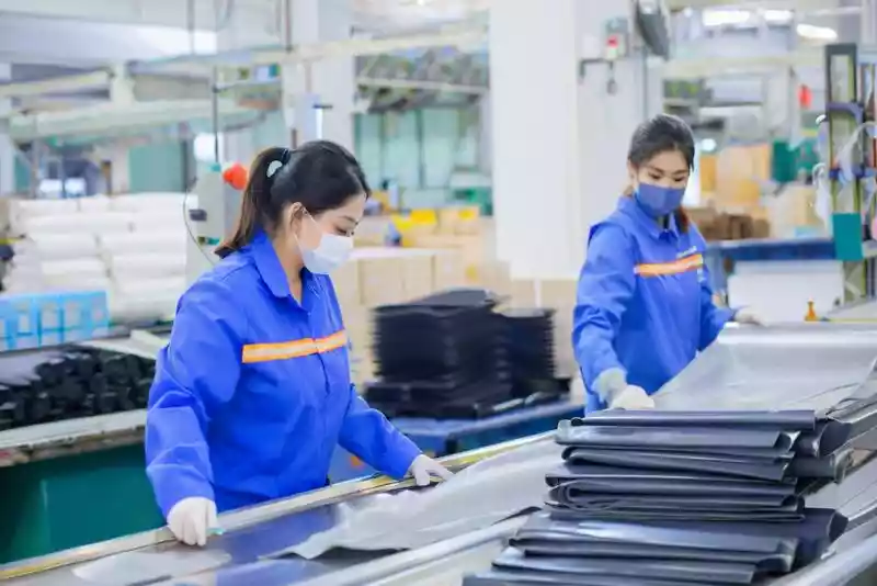 Professional nautical equipment production in factory