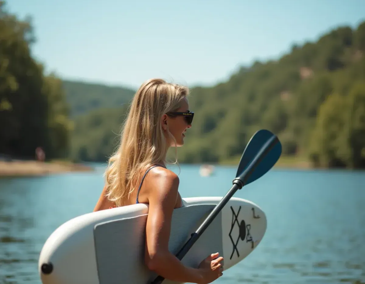 Dolphin Wave SUP board — rider cruising coastal waters