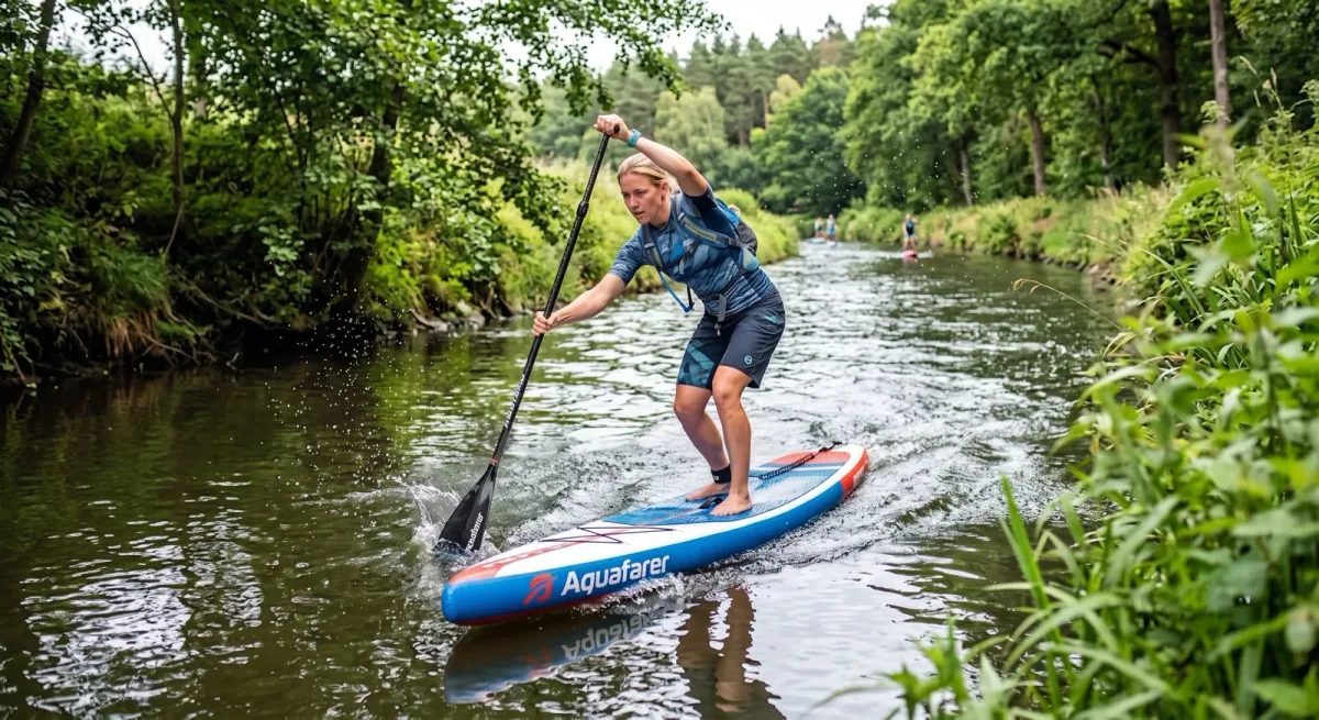 Leviathan Wake SUP with travel backpack on the beach