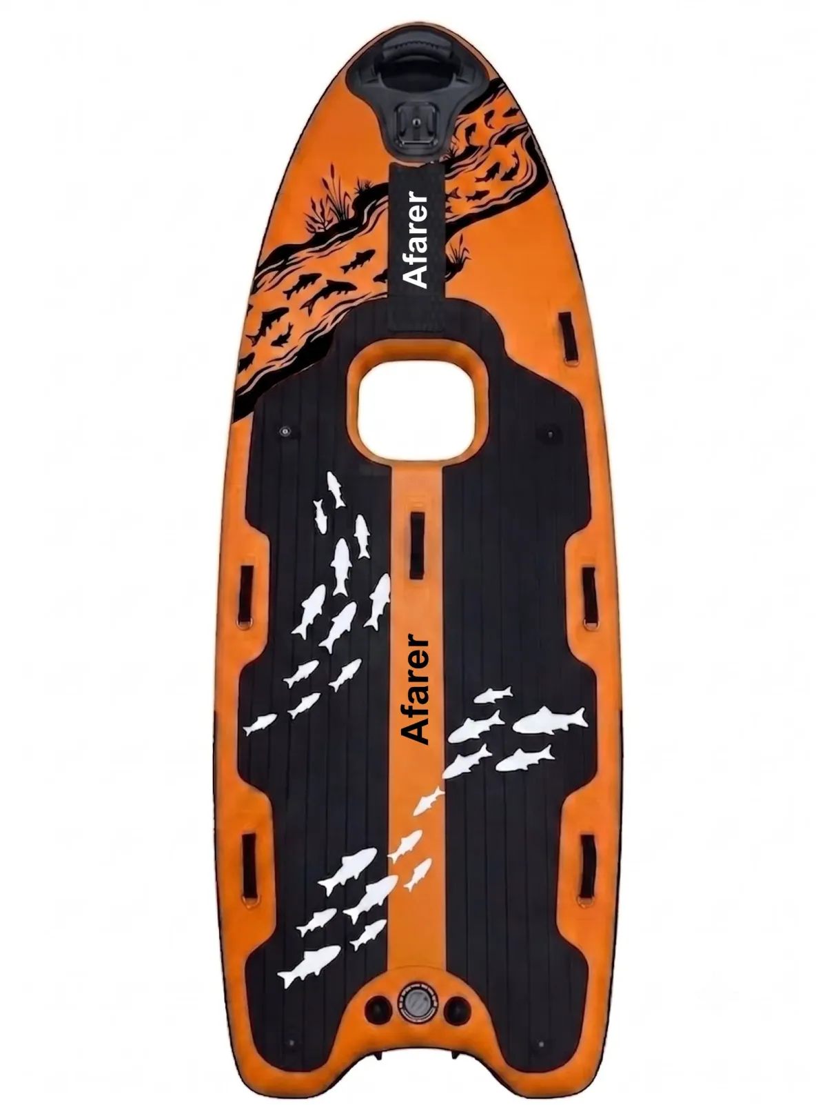 Utility & Lure Skiff SUP central cutout window detail